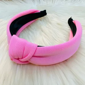 Fancy Knot Fashion Headband - Pink