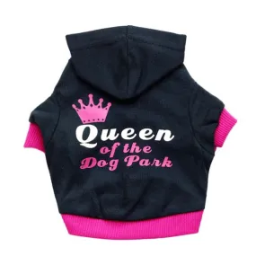 Fashion Crown Queen Soft Cotton Winter Hoodie For Small Dogs