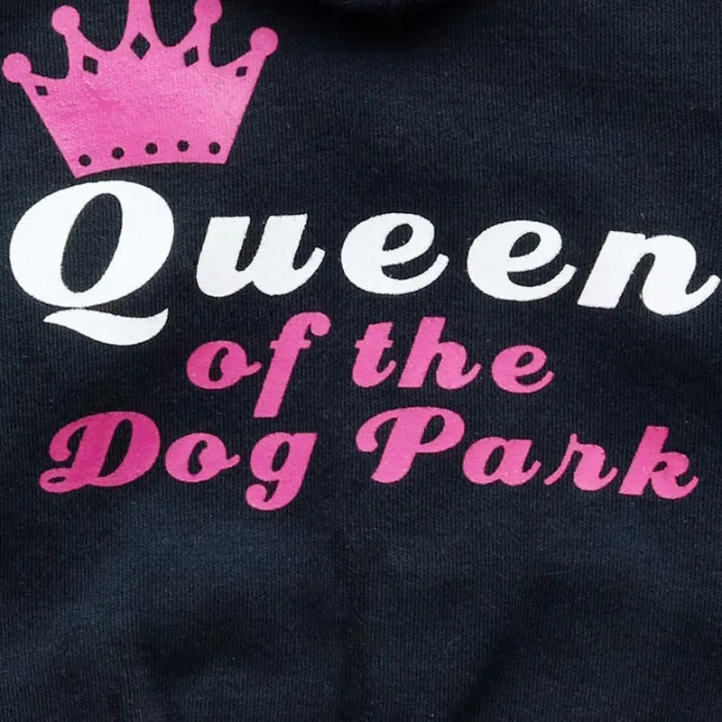 Fashion Crown Queen Soft Cotton Winter Hoodie For Small Dogs