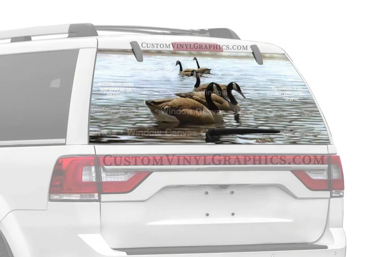 Five Geese Rear Window Decal