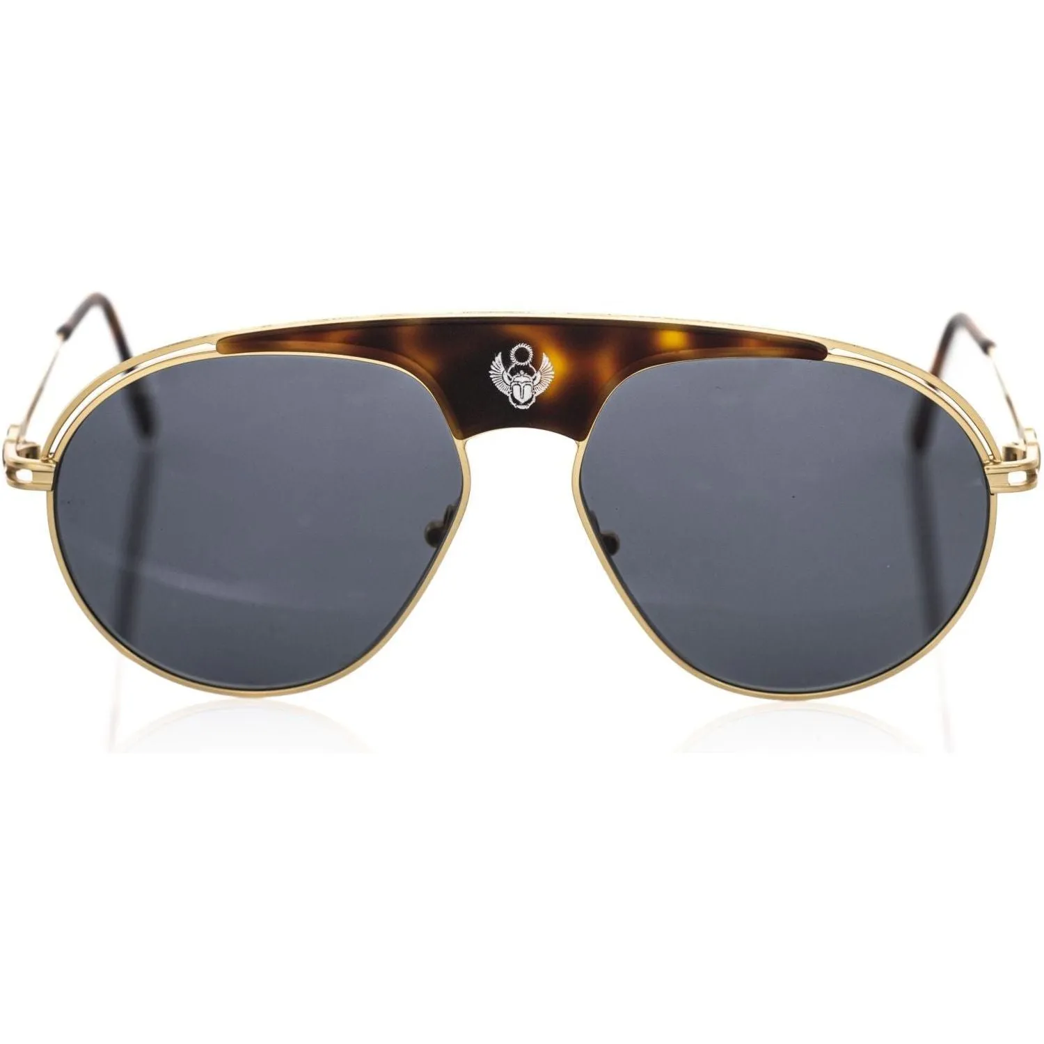 Frankie Morello Brown Metallic Sunglass for Men