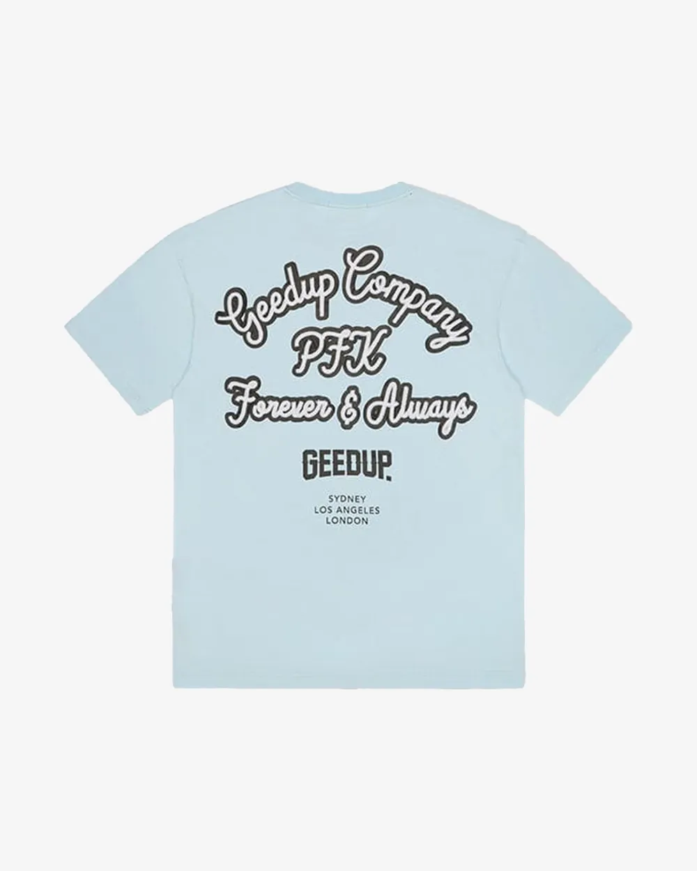 GEEDUP COMPANY TEE LIGHT BLUE