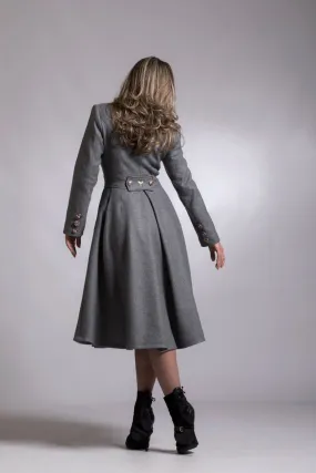 Gray Cashmere Coat