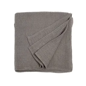 Grey Organic Cotton Throw