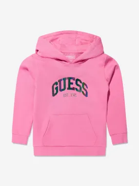 Guess Girls Logo Hoodie in Pink