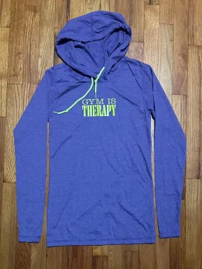 Gym Is Therapy Lightweight Long-sleeve Hoodie