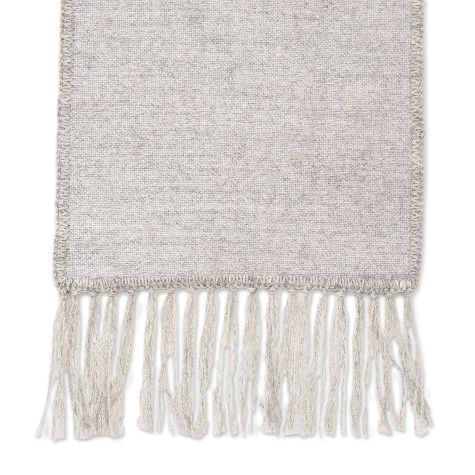 Handmade Alpaca Wool Blend Scarf - Silver Gift of Warmth | NOVICA