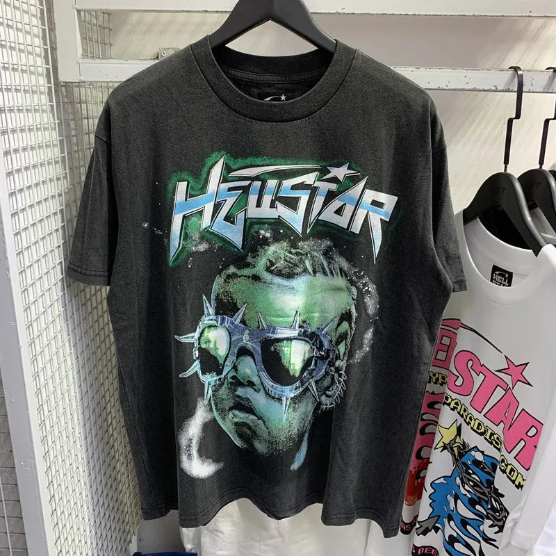 Hellstar T Shirt Casual Loose