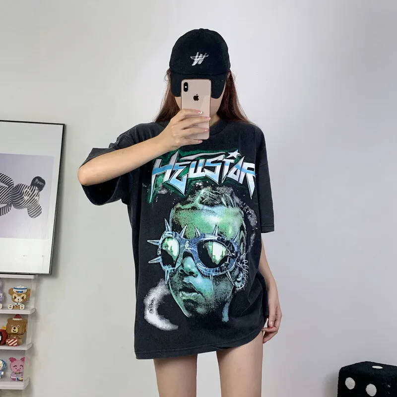 Hellstar T Shirt Casual Loose