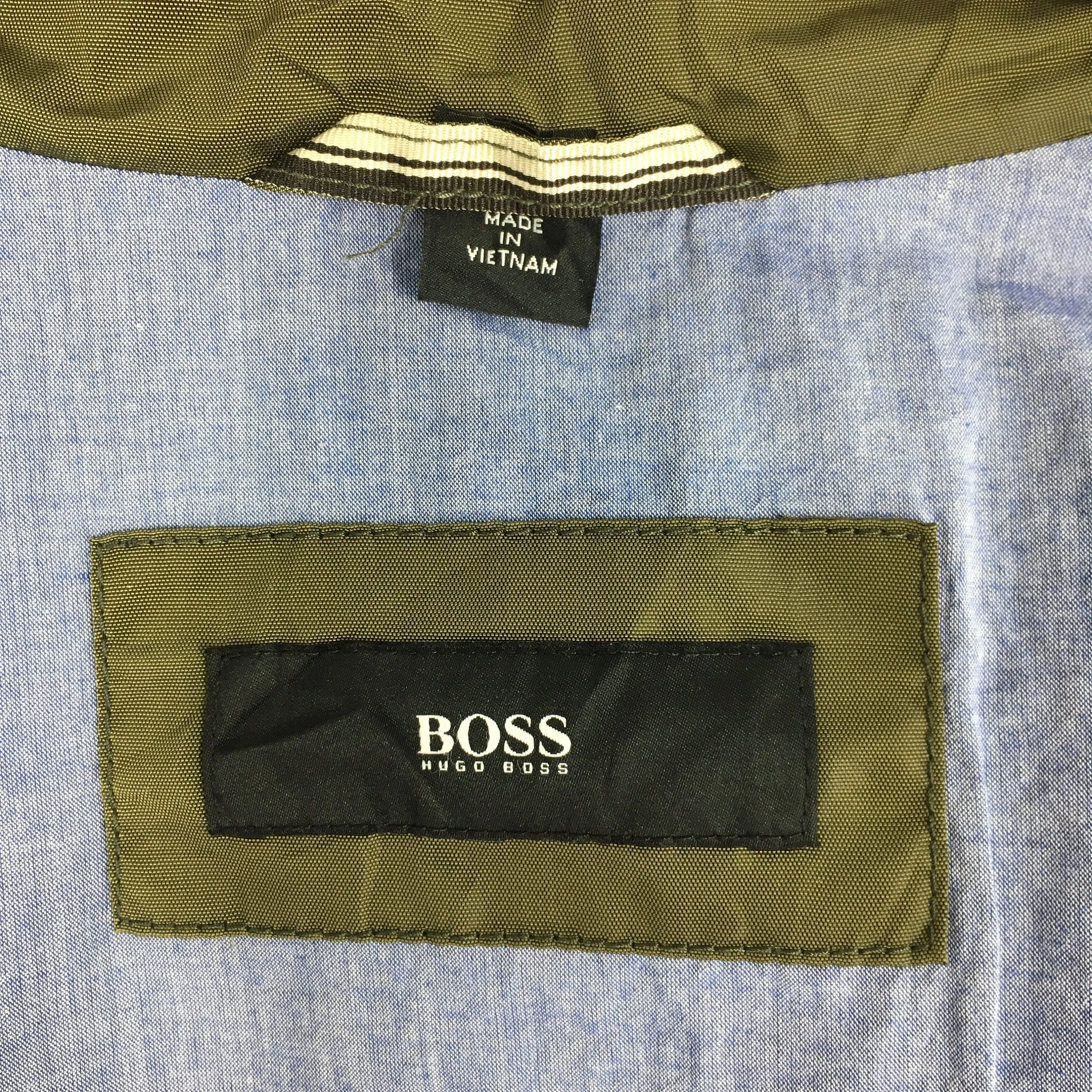 Hugo Boss Olive Windbreaker Jacket Large