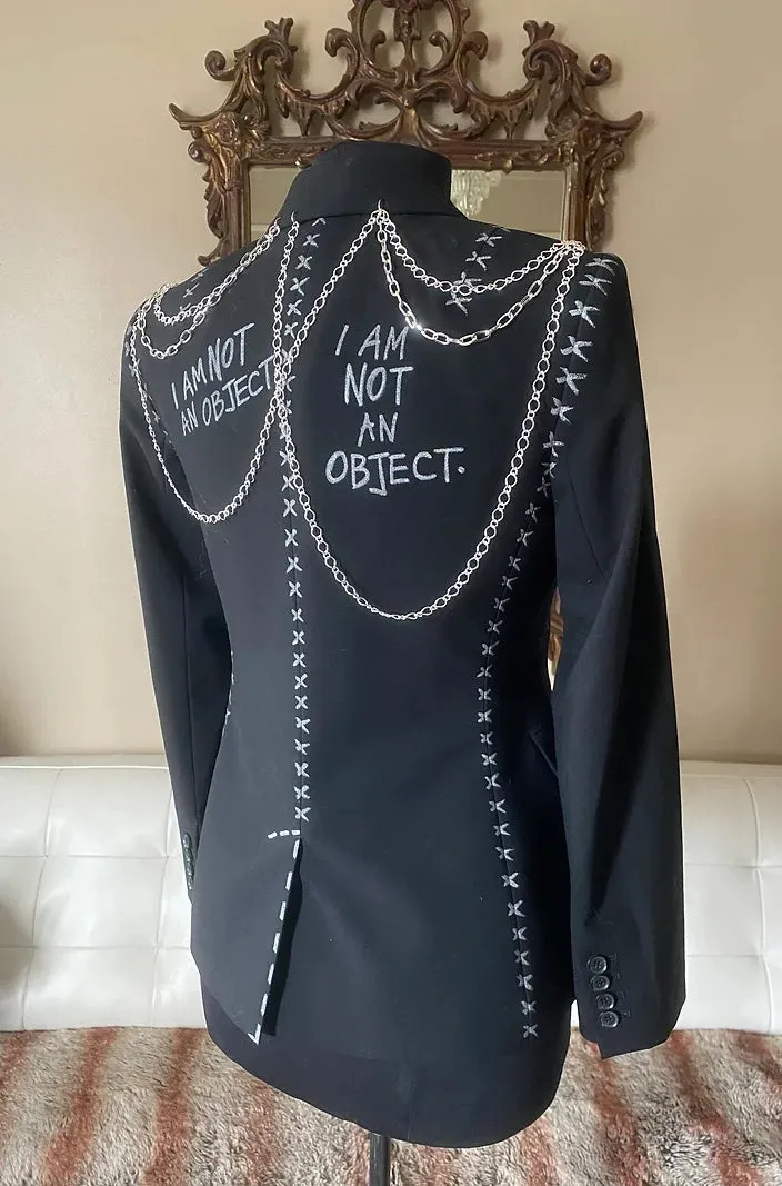 I AM NOT AN OBJECT, Size Small 2-4 Womens Suit Jacket