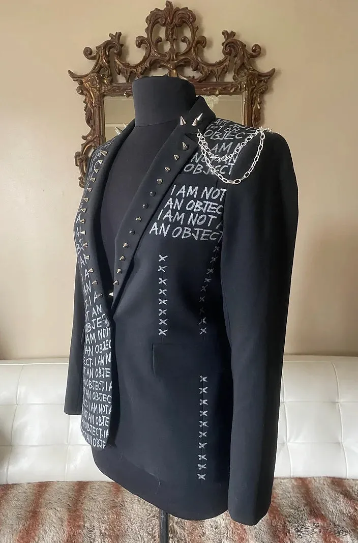 I AM NOT AN OBJECT, Size Small 2-4 Womens Suit Jacket