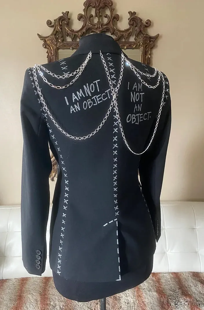 I AM NOT AN OBJECT, Size Small 2-4 Womens Suit Jacket