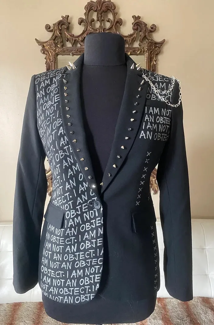 I AM NOT AN OBJECT, Size Small 2-4 Womens Suit Jacket