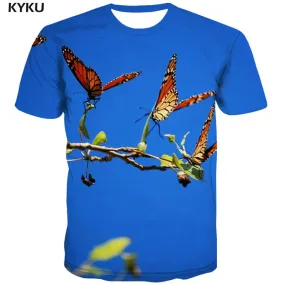 insect shirt Print clothes plant art costume Cool beautiful men