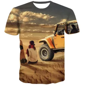 Jeep T-shirt Men Offroad Tshirts Cool car Tshirt Anime Short Sleeve Hip hop