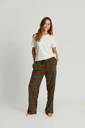 JIM JAM Womens - Organic Cotton Pyjama Bottoms Green