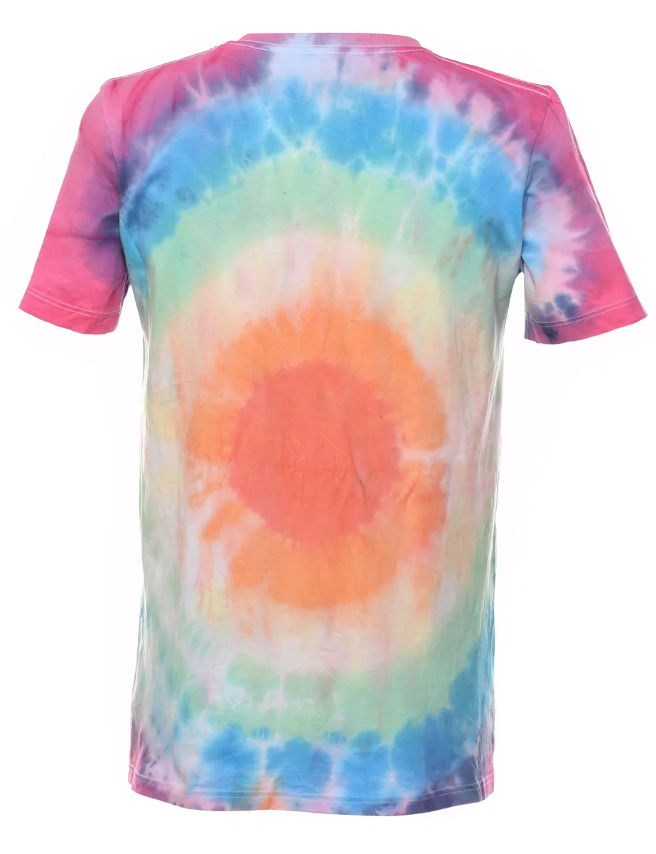 Jockey Tie Dye Multi-Colour Printed T-shirt - M