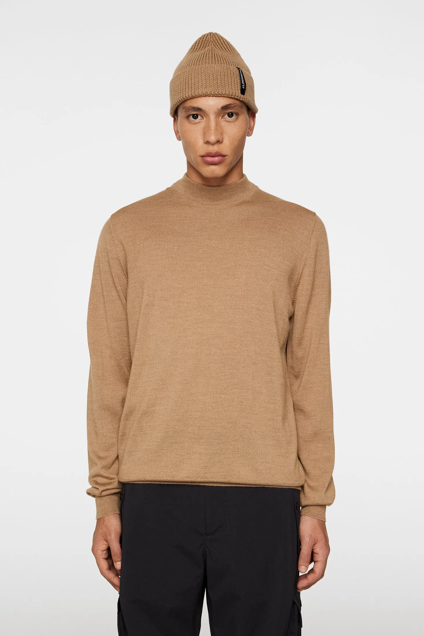 Korman Merino Turtle Neck / Tiger Brown Melange