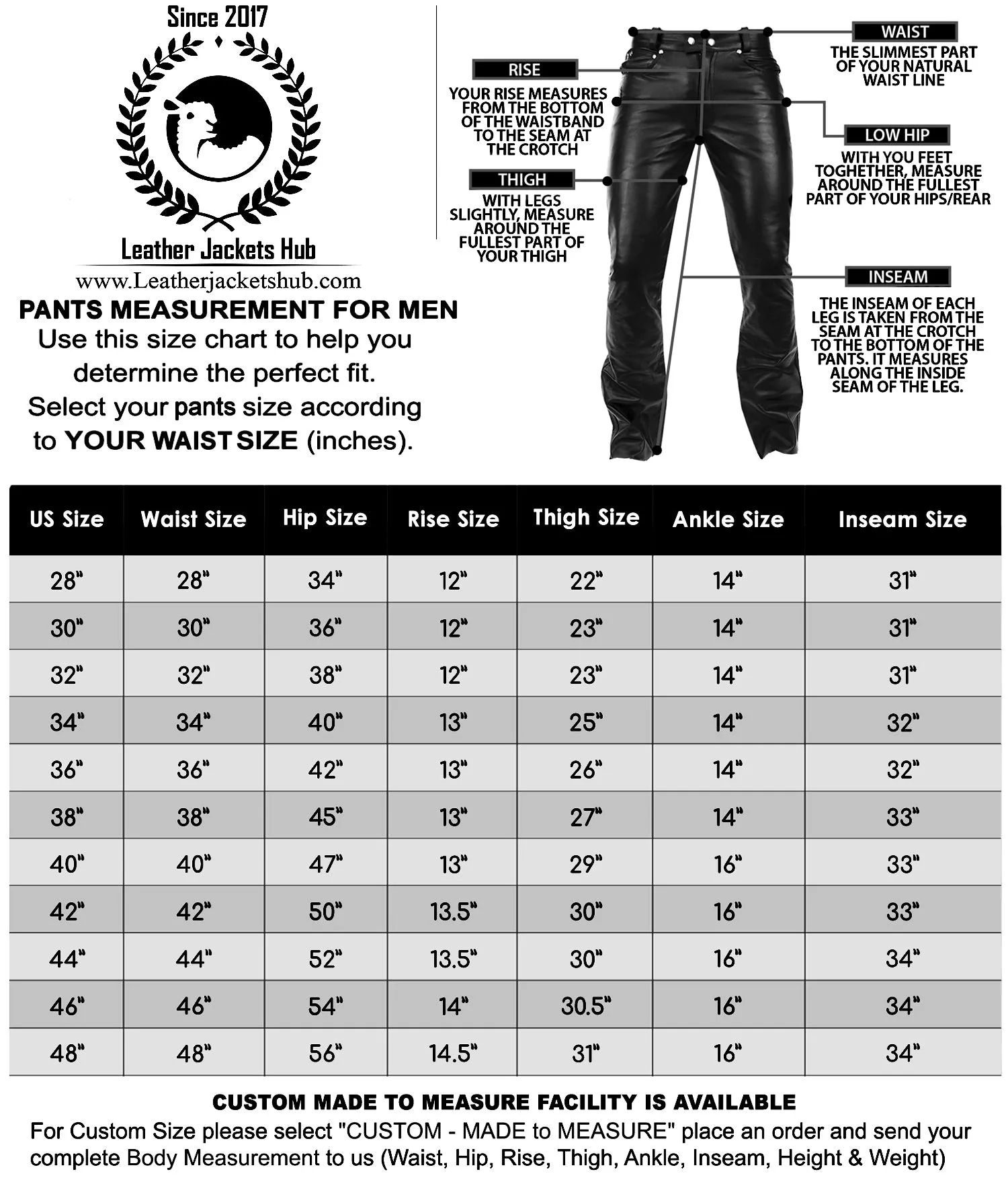 Leather Jackets Hub Mens Genuine Lambskin Leather Pants (Black, Leather Joggers) - 2304006