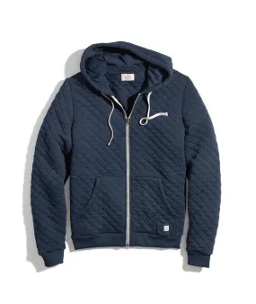 Marine Layer Corbet Quilted Full Zip Hoodie