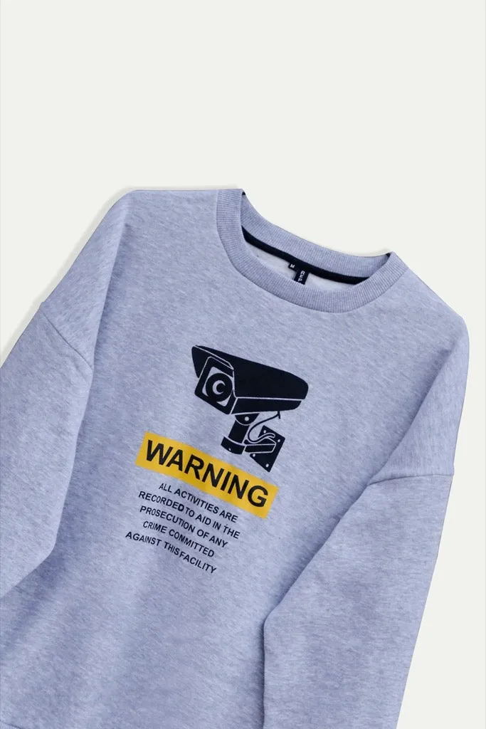 MELANGE GREY SWEATSHIRT