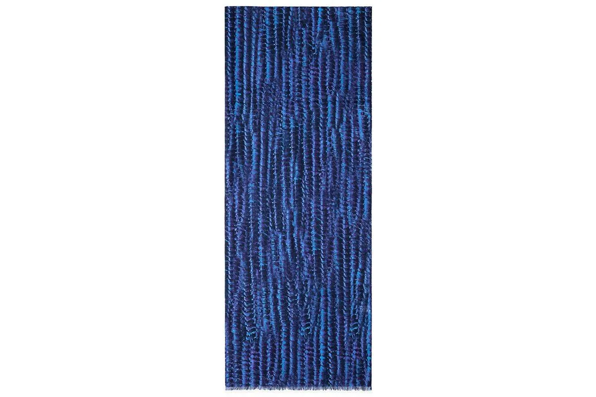 MELILLA COTTON NAVY SCARF