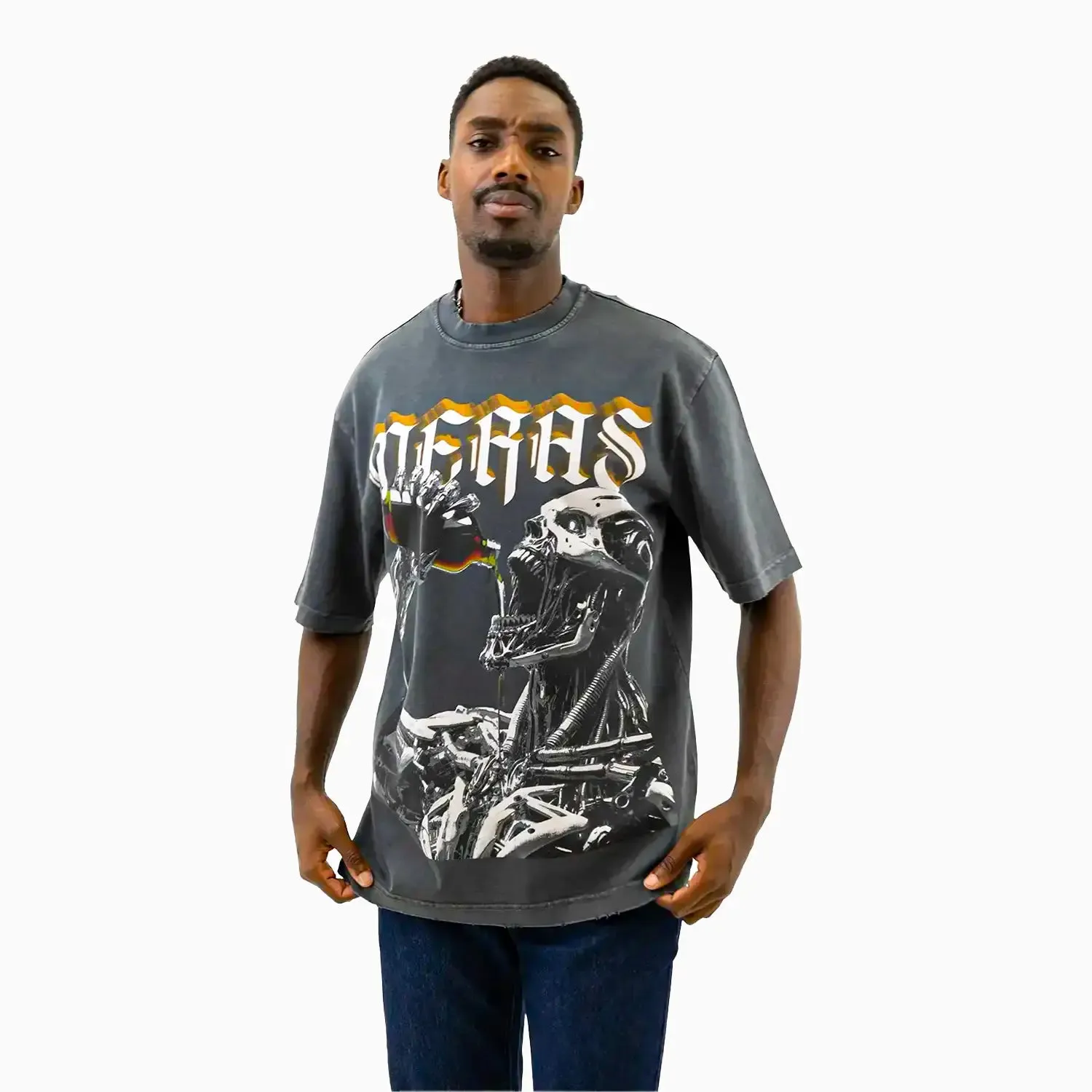 Men's AI Robot Crew Neck T-Shirt