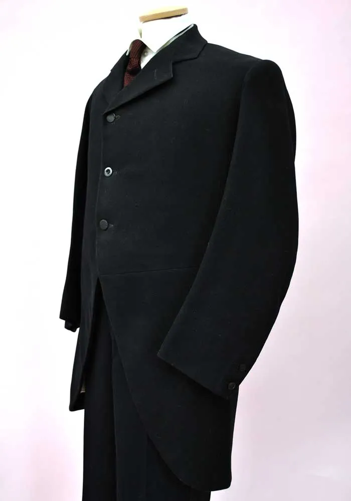 Men's Antique 1800s Sack Coat • Cutaway Frock Coat