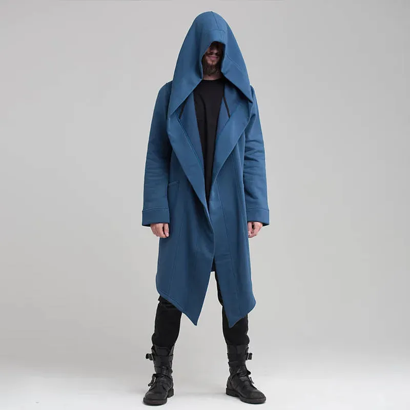 Men's Hooded Cardigan Trench Coat Streetwear