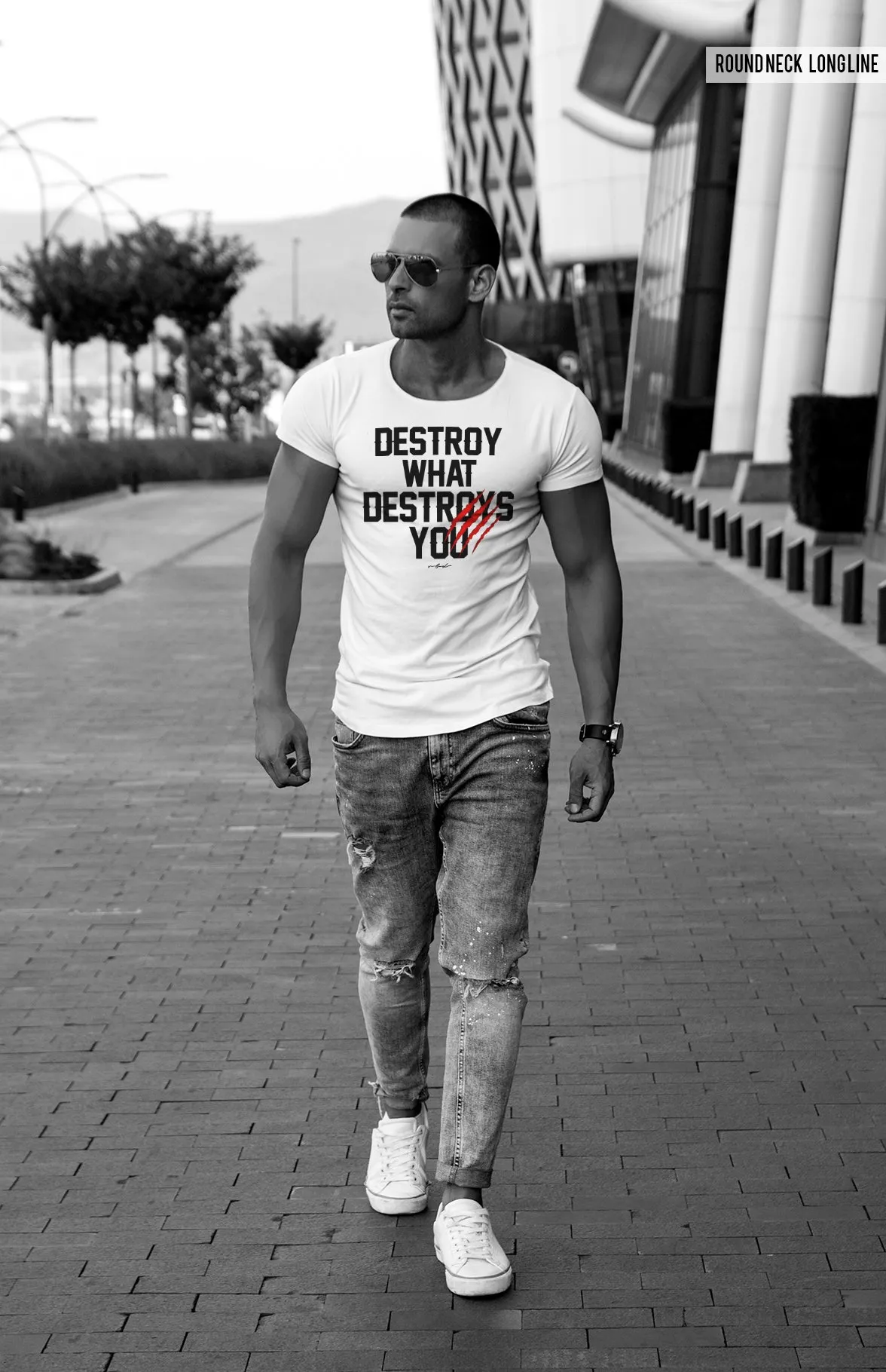 Men's T-shirt "Destroy What Destroys You" MD980