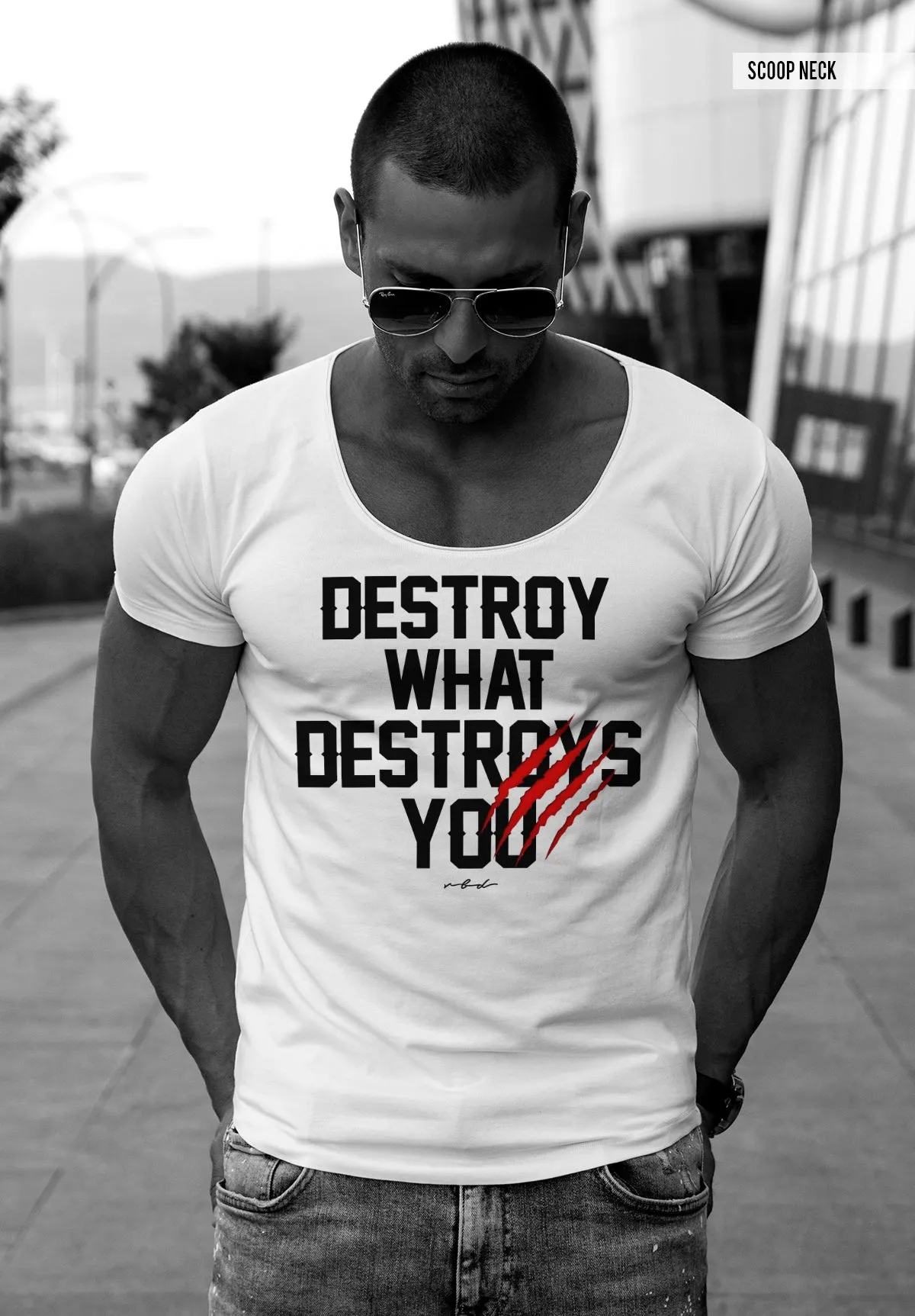 Men's T-shirt "Destroy What Destroys You" MD980