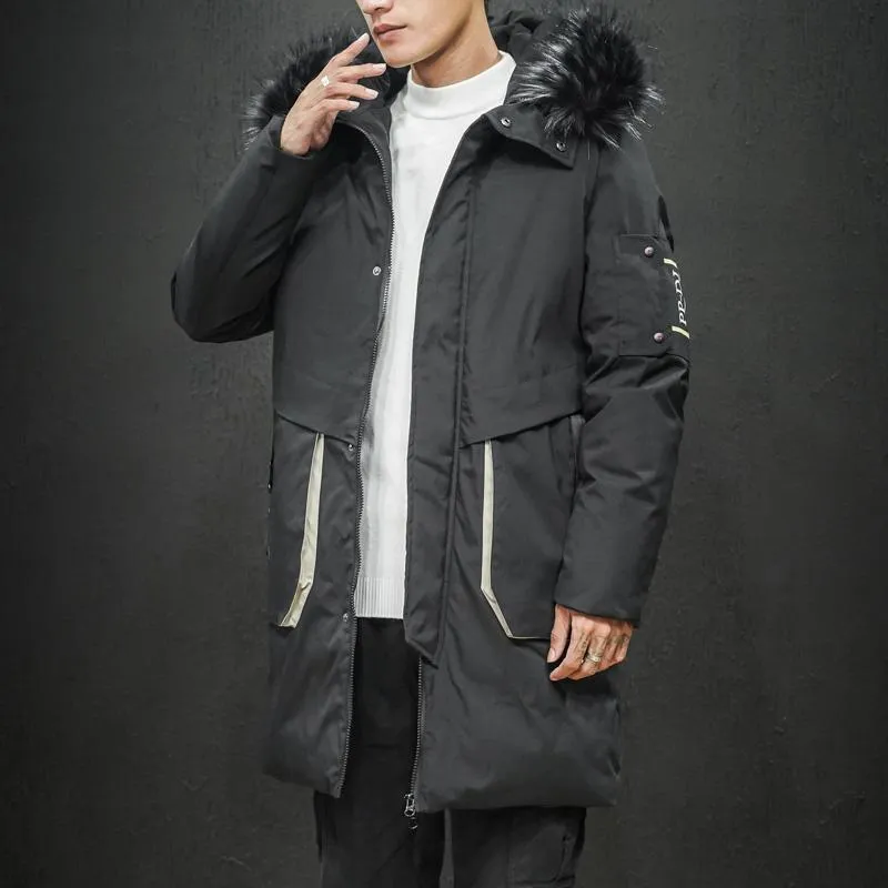 Men's Winter Casual Long Warm Parka | Plus Size