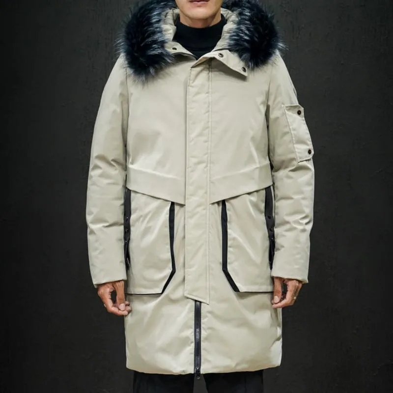 Men's Winter Casual Long Warm Parka | Plus Size