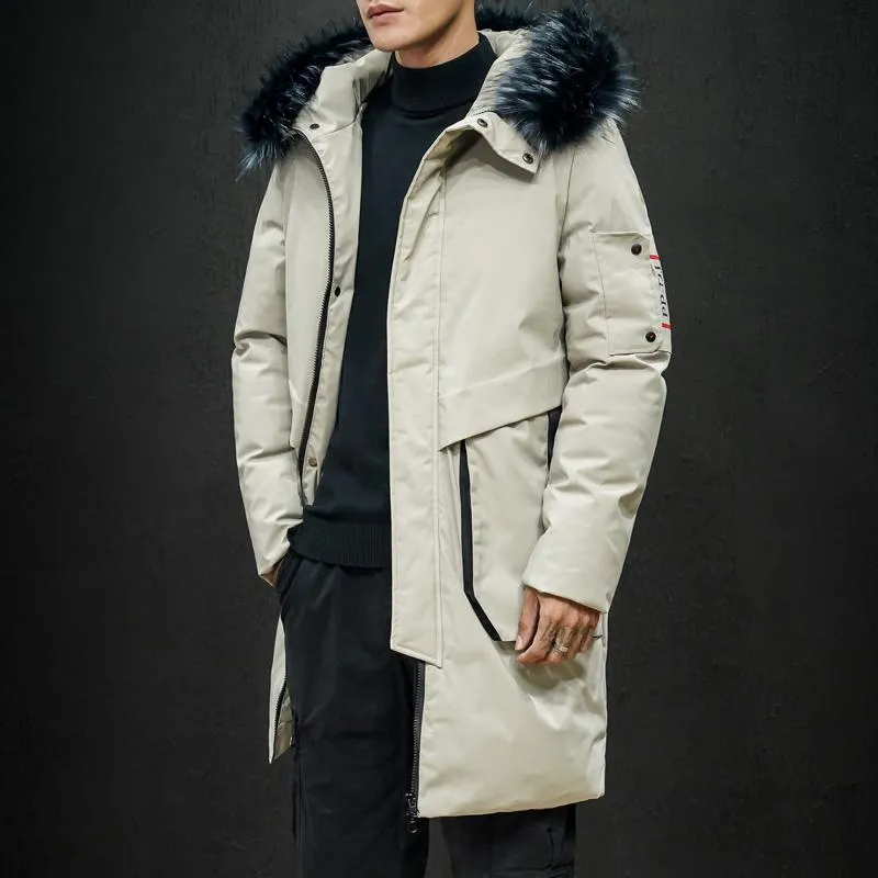 Men's Winter Casual Long Warm Parka | Plus Size