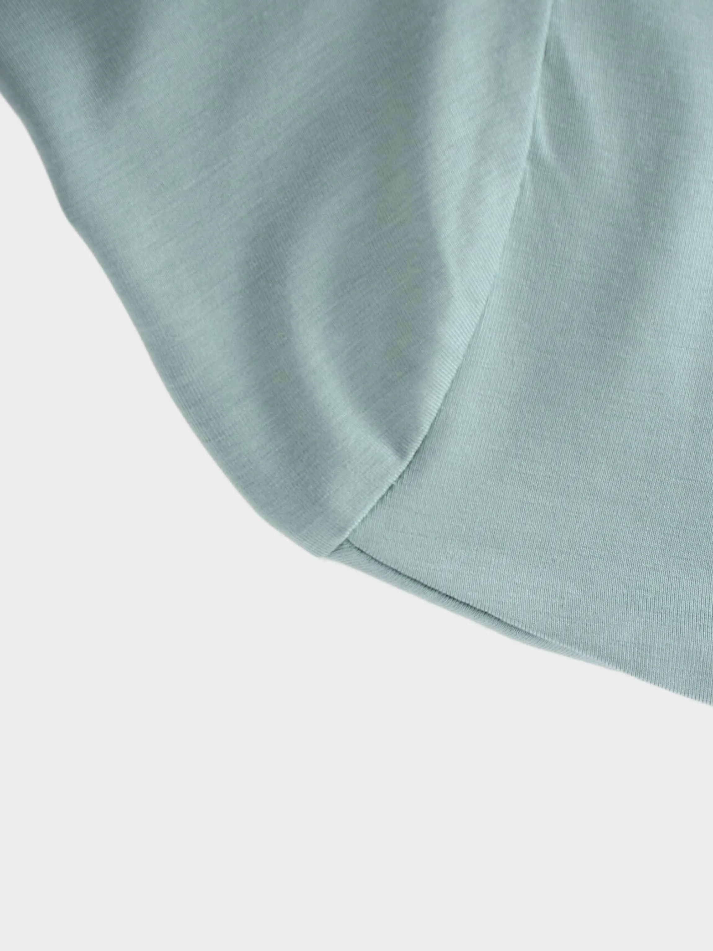 Modal Turtleneck Long Sleeve-Seafoam