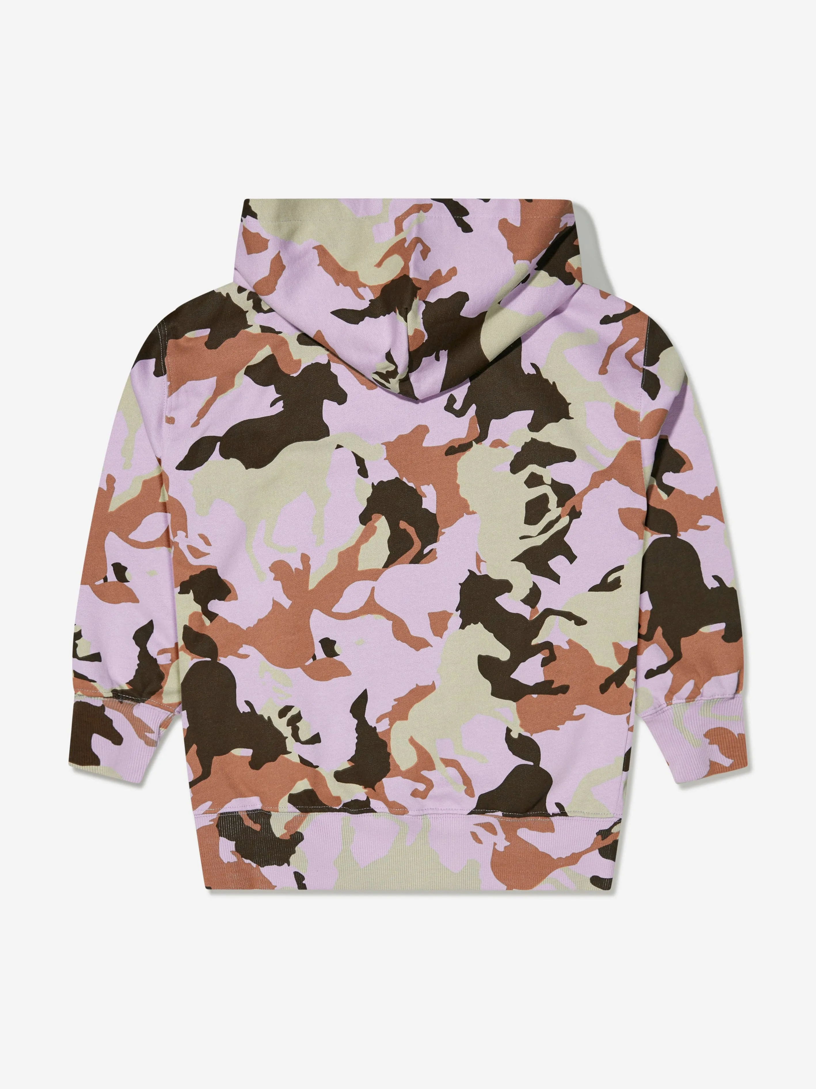 Molo Girls Organic Cotton Horse Camo Hoodie