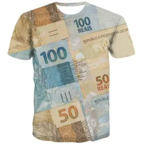 Money T shirts Men Flower T-shirts Graphic Russia Tshirts Cool Vintage Tshirts Casual Gothic Tshirts Novelty Short Sleeve