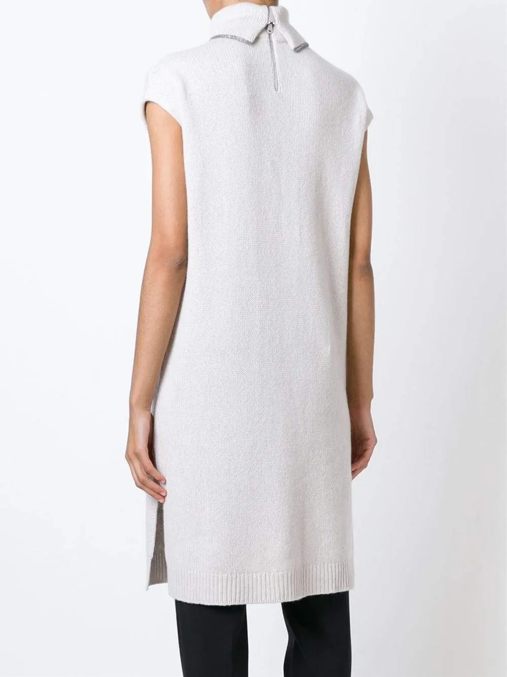 Monili Trim Turtleneck Tunic