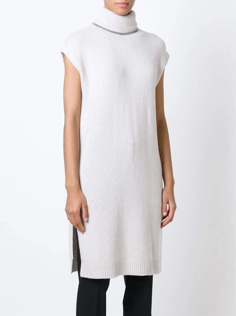 Monili Trim Turtleneck Tunic