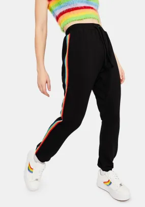 Most Wonderful Rainbow Stripe Terry Joggers