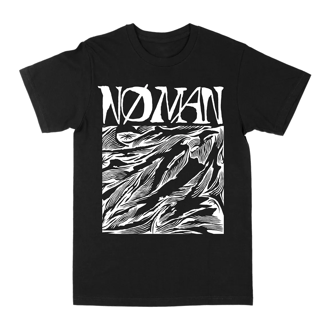 NØ MAN "Abstract" Black T-Shirt