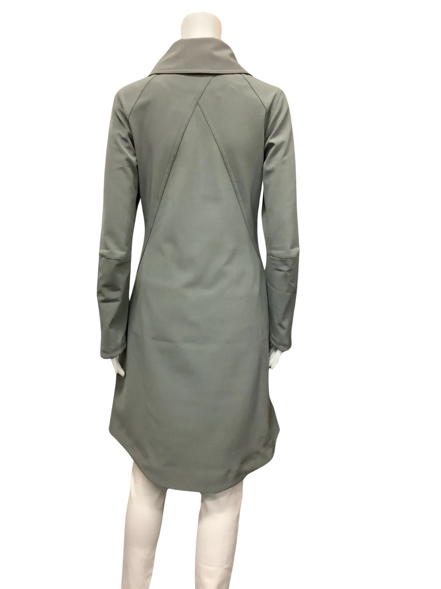 Nau Women's Trench Coat Grey Shroud Of Purrin Size: XS