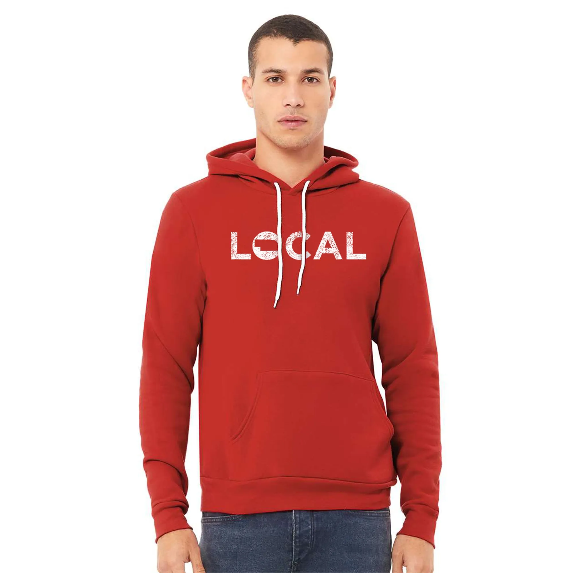 Nebraska Local Sponge Fleece Hoodie - Heather Red