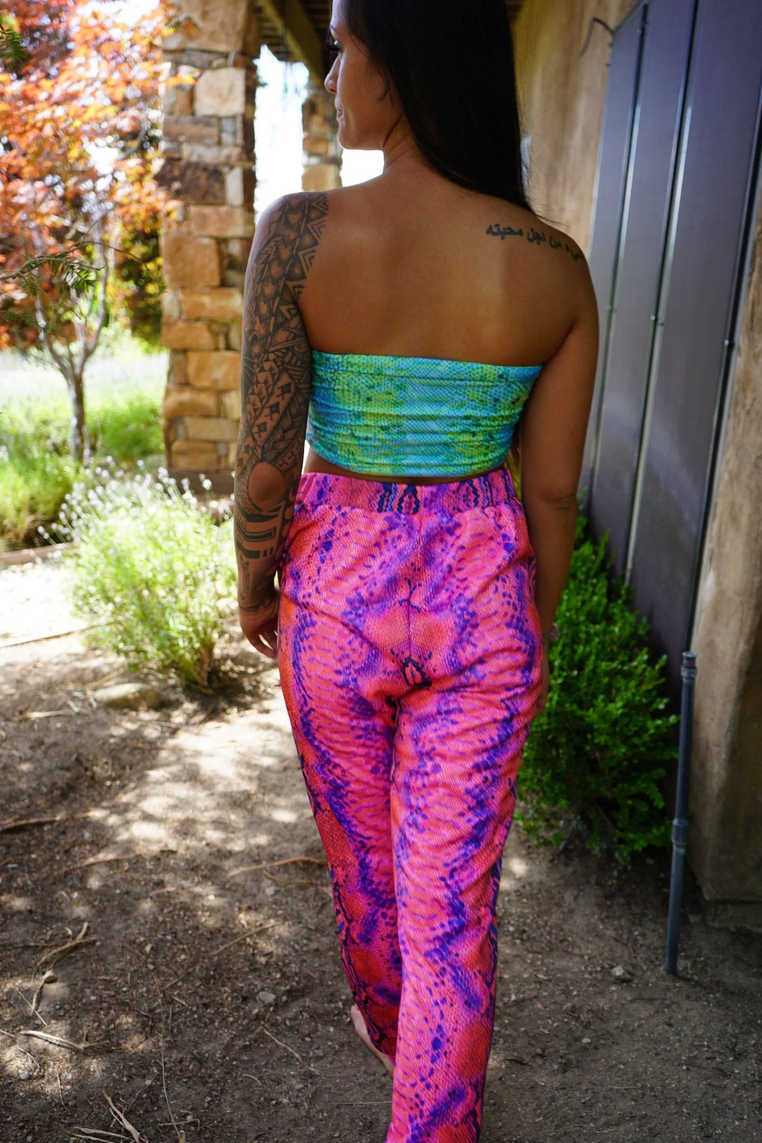 Neon Festival Snakeskin Unisex Joggers