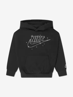 Nike Boys NSW Shine Hoodie in Black