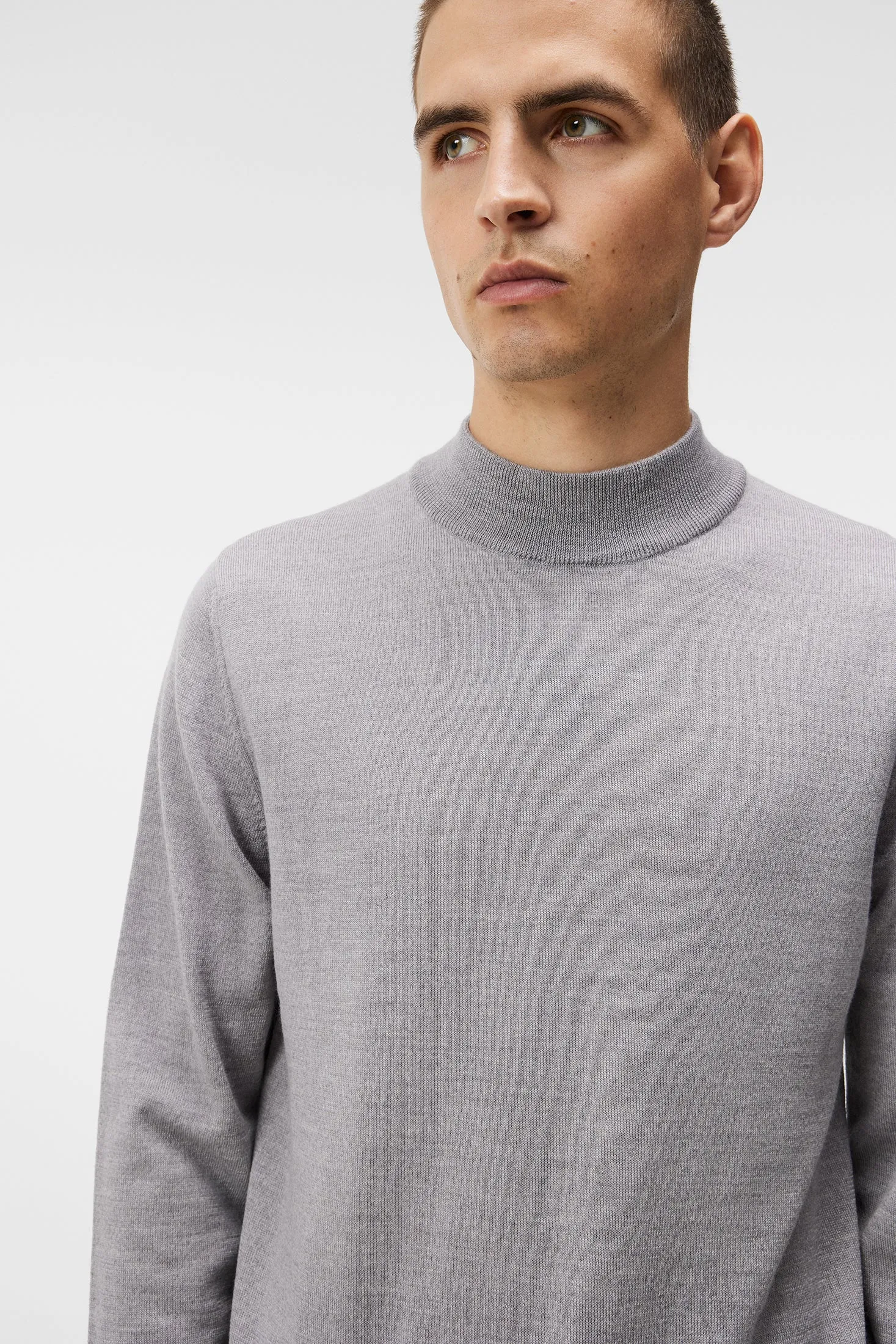 Norman Merino Turtle Neck / Light Grey Melange