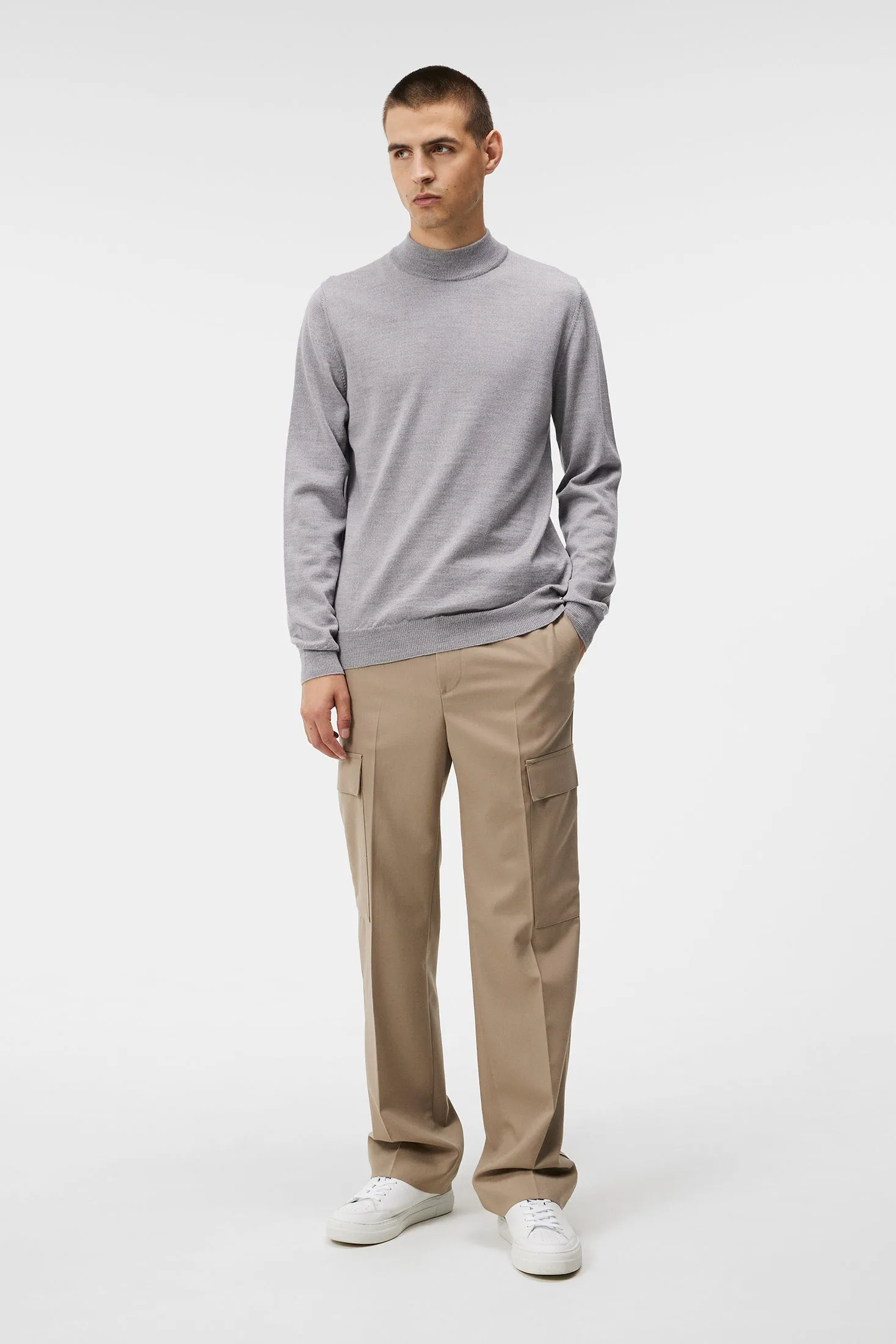 Norman Merino Turtle Neck / Light Grey Melange