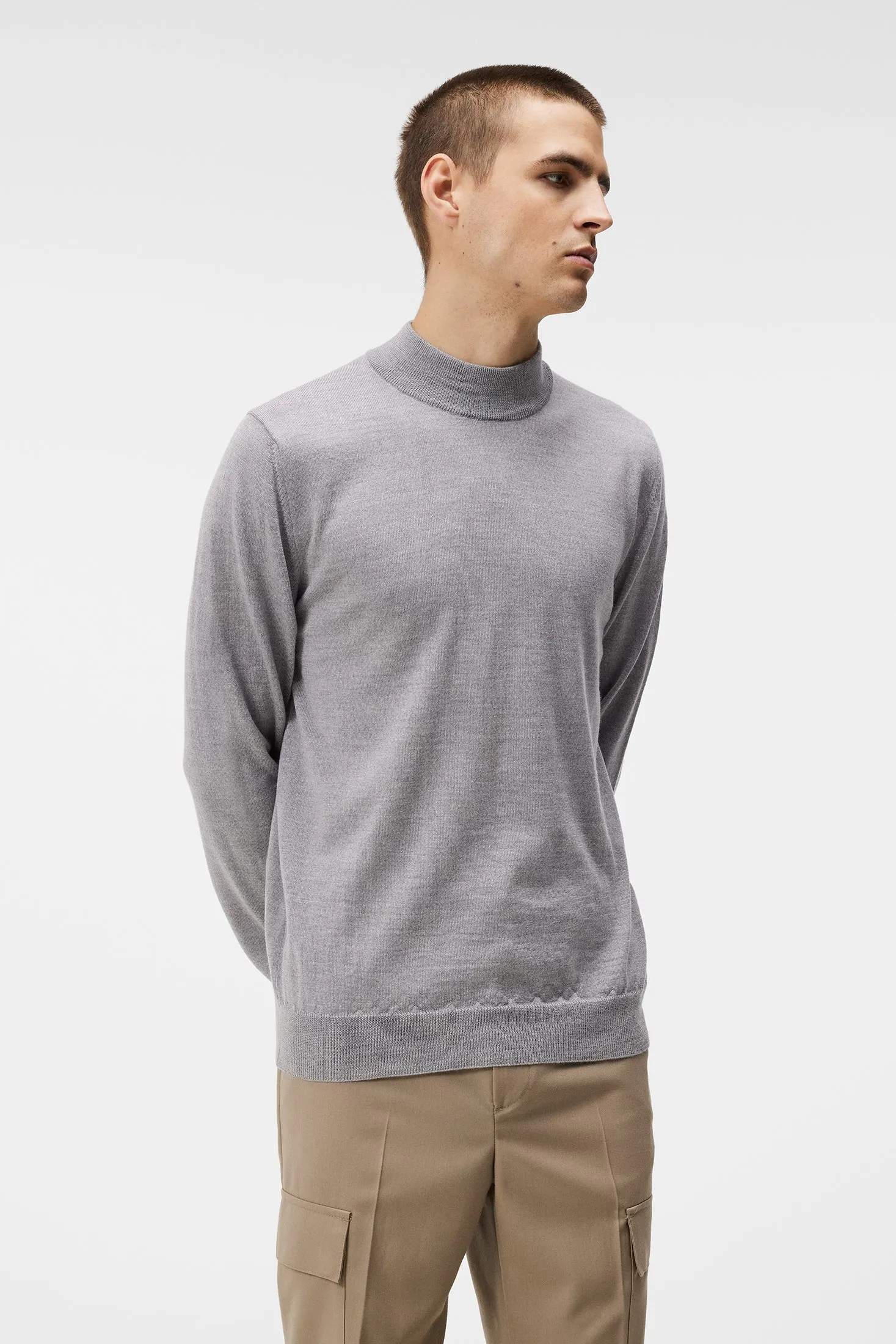 Norman Merino Turtle Neck / Light Grey Melange