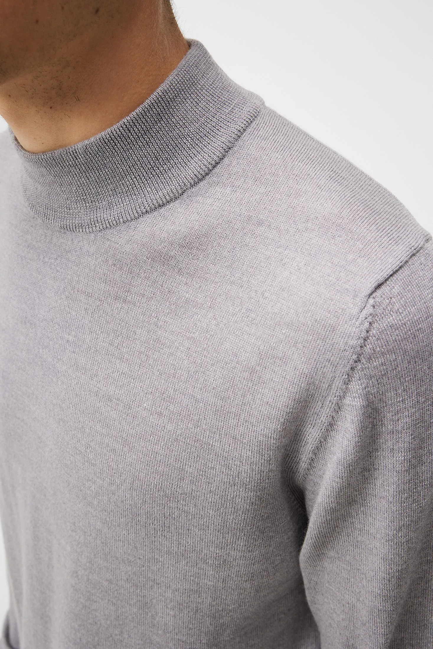 Norman Merino Turtle Neck / Light Grey Melange